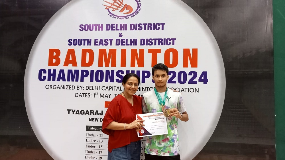 In the South Delhi District Badminton Championship 2024, organised by the Delhi Capital Badminton Association at Thyagaraja Stadium from 1 to 4 May 2024...Click here to read more