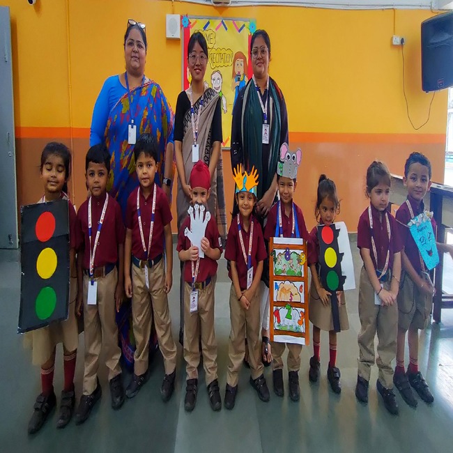 Rhyme recitation competition in Pre school
