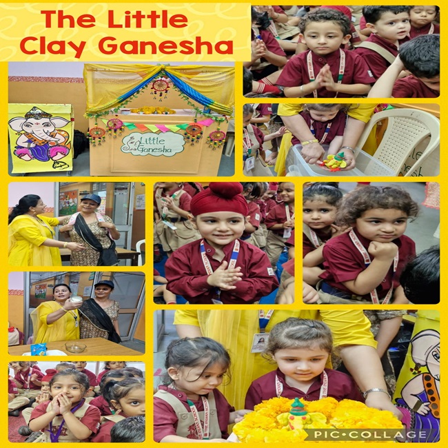 A prayer for well-being by Pre school on Ganesh Chaturthi