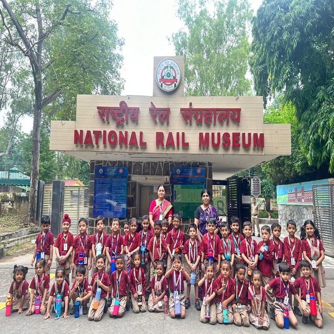 Pre primary visits the Rail Museum