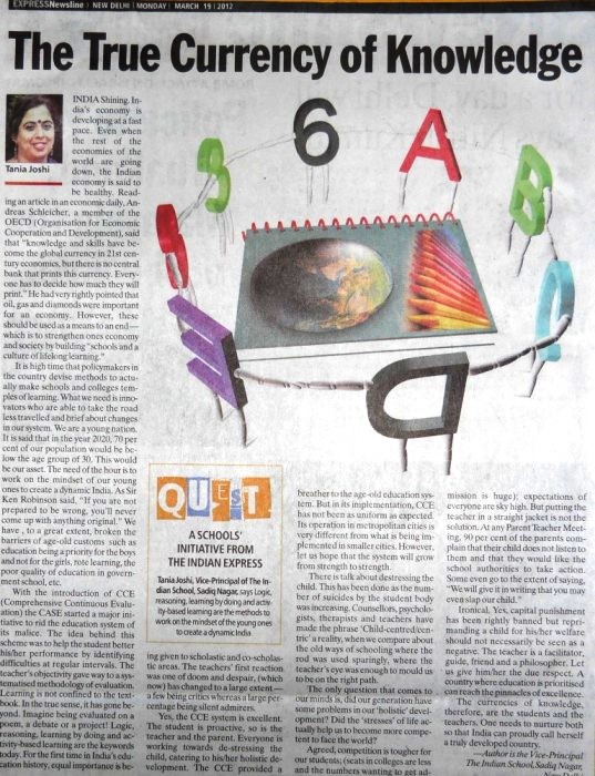 THE INDIAN EXPRESS, 19 MARCH 2012