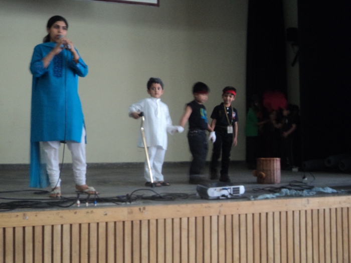 Special Assembly on Good Manners, class 1A.