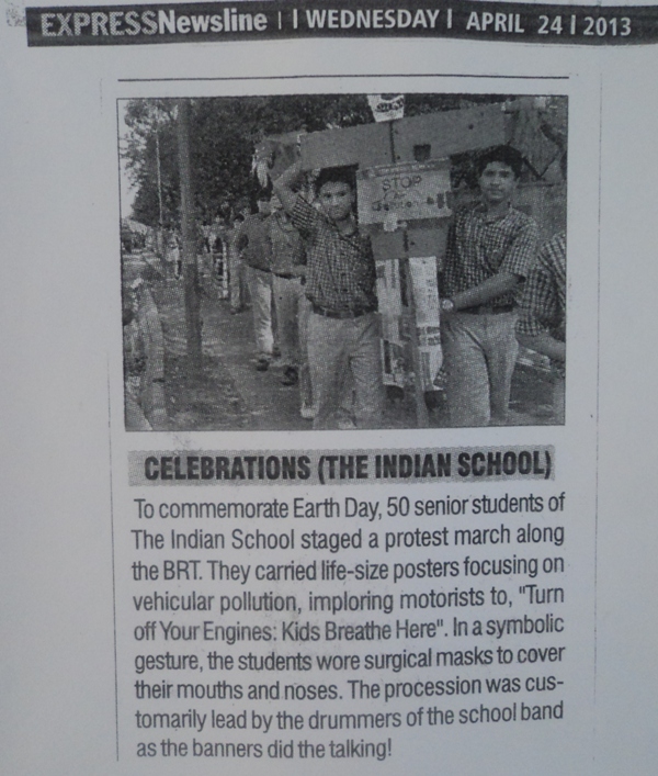 Express Newsline, Wednesday, 24 April, 2013.