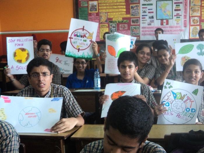 Celebrating Environment Week in classes 1 to 5