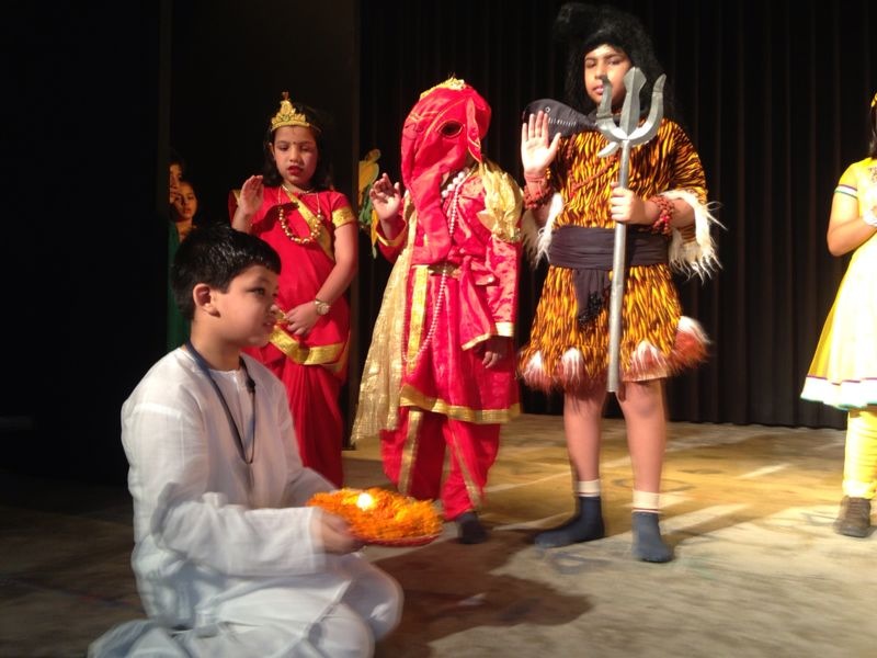Assembly for Ganesh Chaturthi by Class 4C.