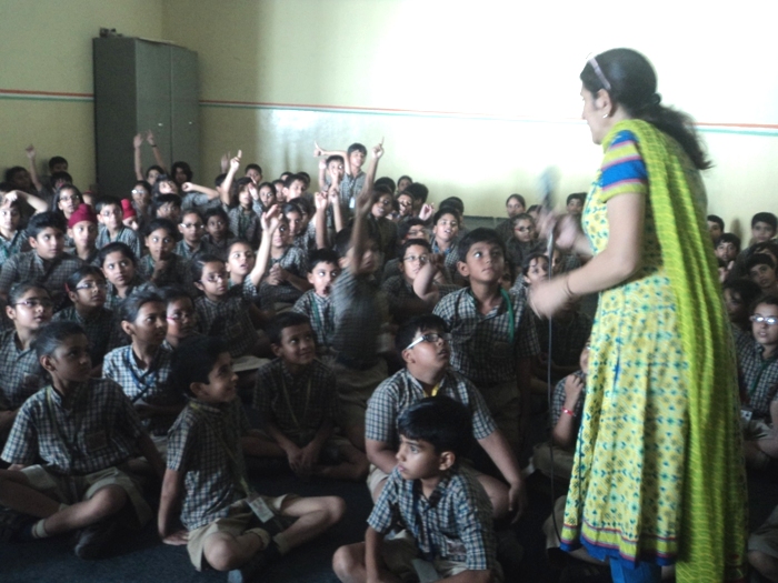 An inter- house SCIENCE QUIZ, class 4.  