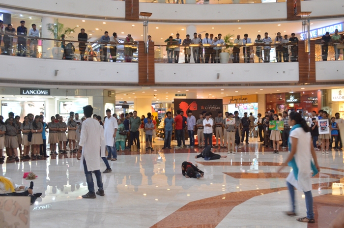 Street Play on the Girl Child at Select Citywalk Mall