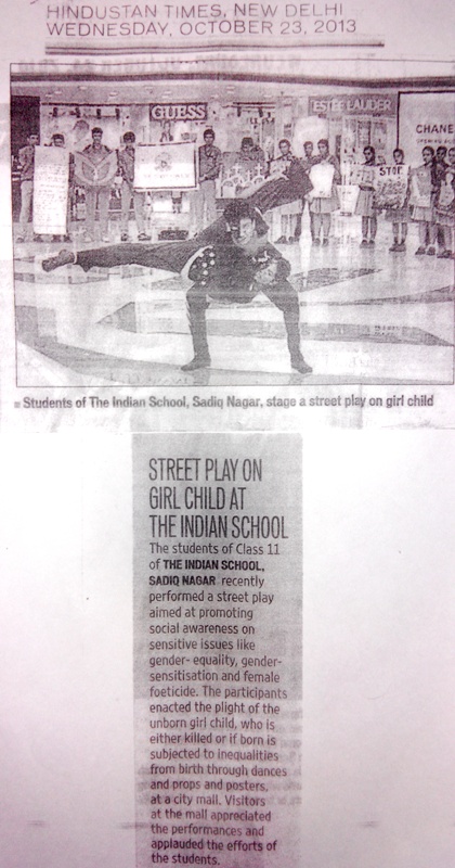 Hindustan Times, Wednesday, 23 October, 2013.