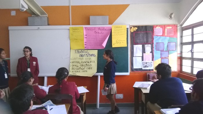 Peer Teaching in Class XI Commerce.