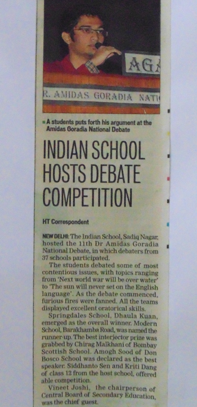 HINDUSTAN TIMES, TUESDAY, 17 DECEMBER, 2013.