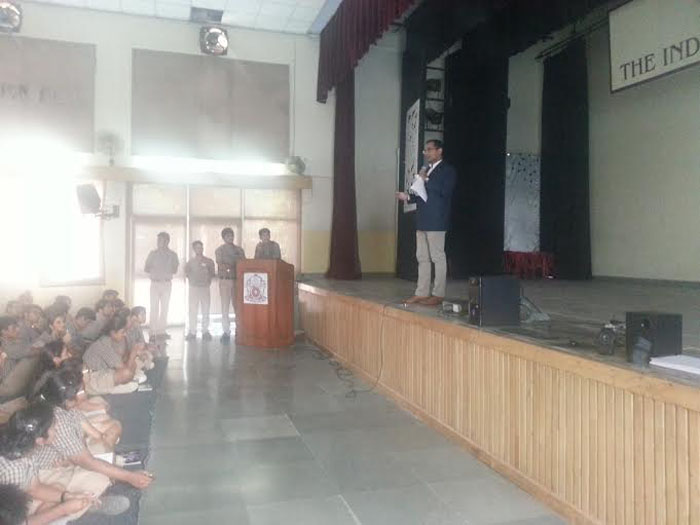 Career Week, 2014: Leadership-an art of effective communication by Mr. Barun Jolly, hotelier.