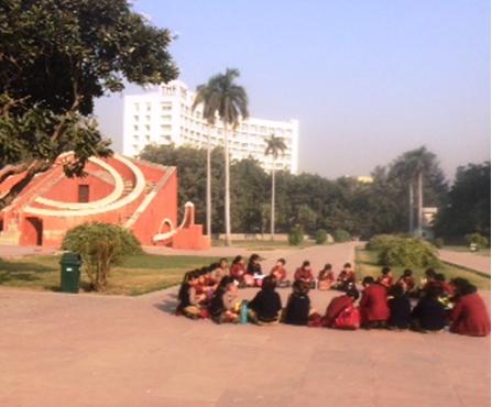 Excursion to Jantar Mantar, class 4.