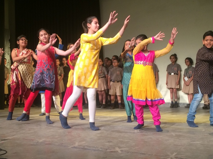 Special Assembly on Baisakhi by class V-B.