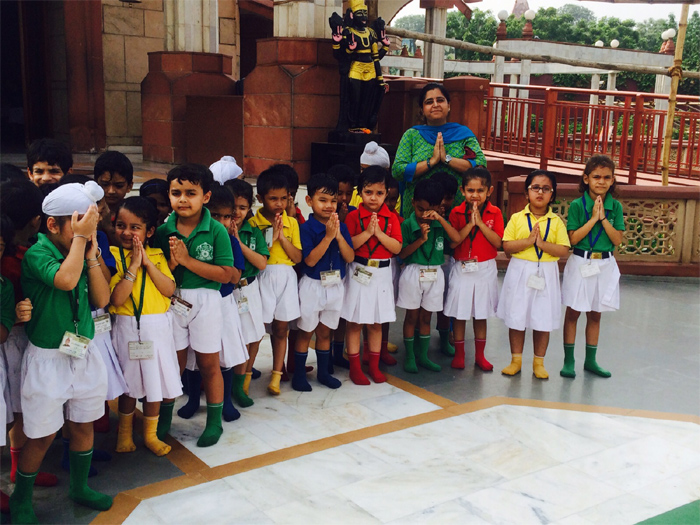 Pre- school and Pre- primary visits the Iskcon Temple