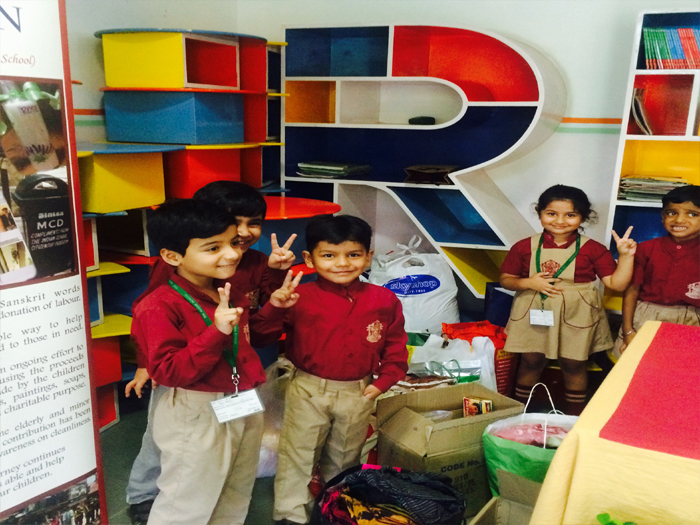 Collection Drive for The Earth Saviours' Foundation on 19 September, 2015.