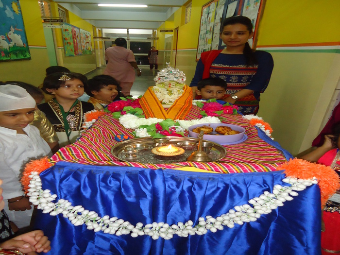 Pre- primary procession for Ganesh Chaturthi