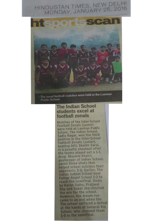 HINDUSTAN TIMES, MONDAY 25 JANUARY 2016