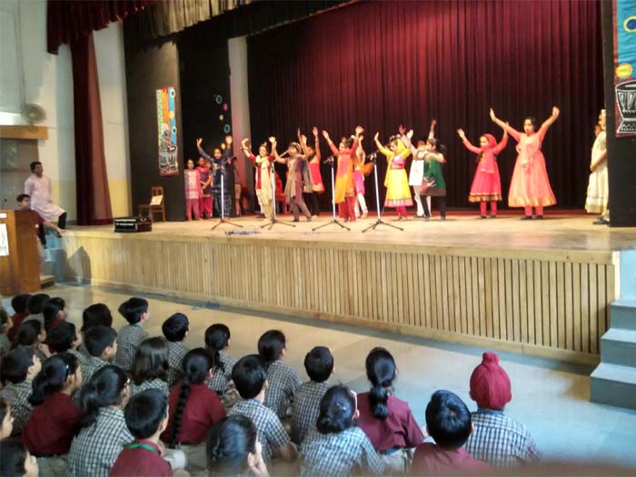 Special Assembly for Baisakhi and Ambedkar Jayanti by class 5 B.