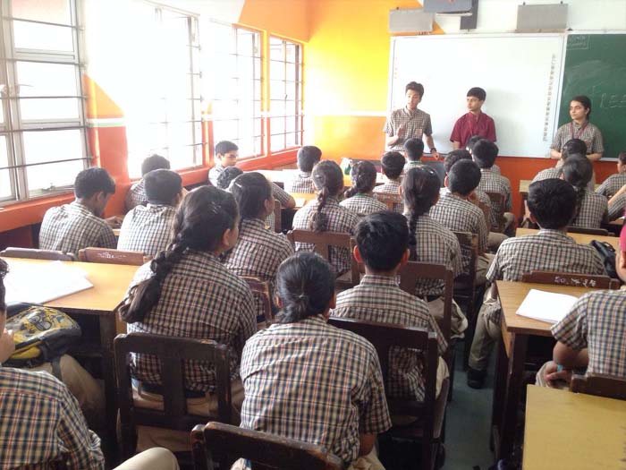 Freedom of Expression-an invigorating exchange between classes 9 and 10.