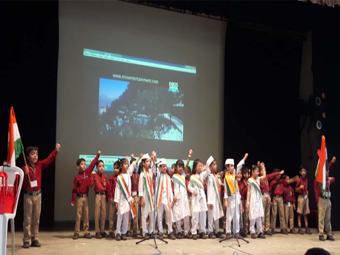 Special Assembly on Independence Day by class 1B
