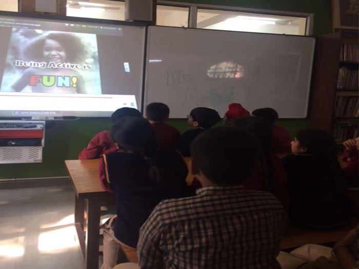 International School award (British Council) activity- ' Healthy Mind in a Healthy Body'.