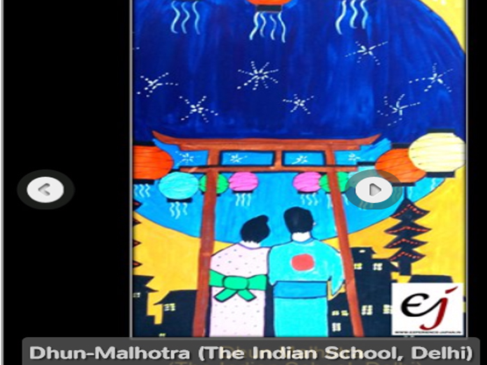 Honours at 'JAPAN ON CANVAS 2016'- A national painting competition
