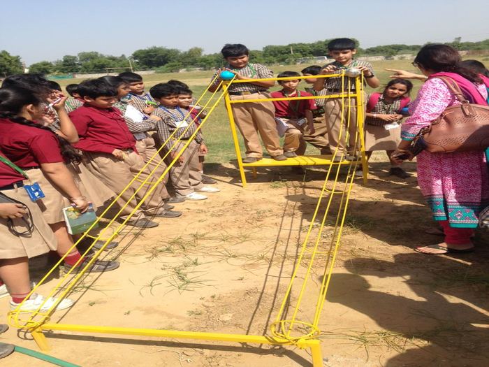 Science in the Lap of Nature- an excursion to the School Eco Park, class 5A, D and E.