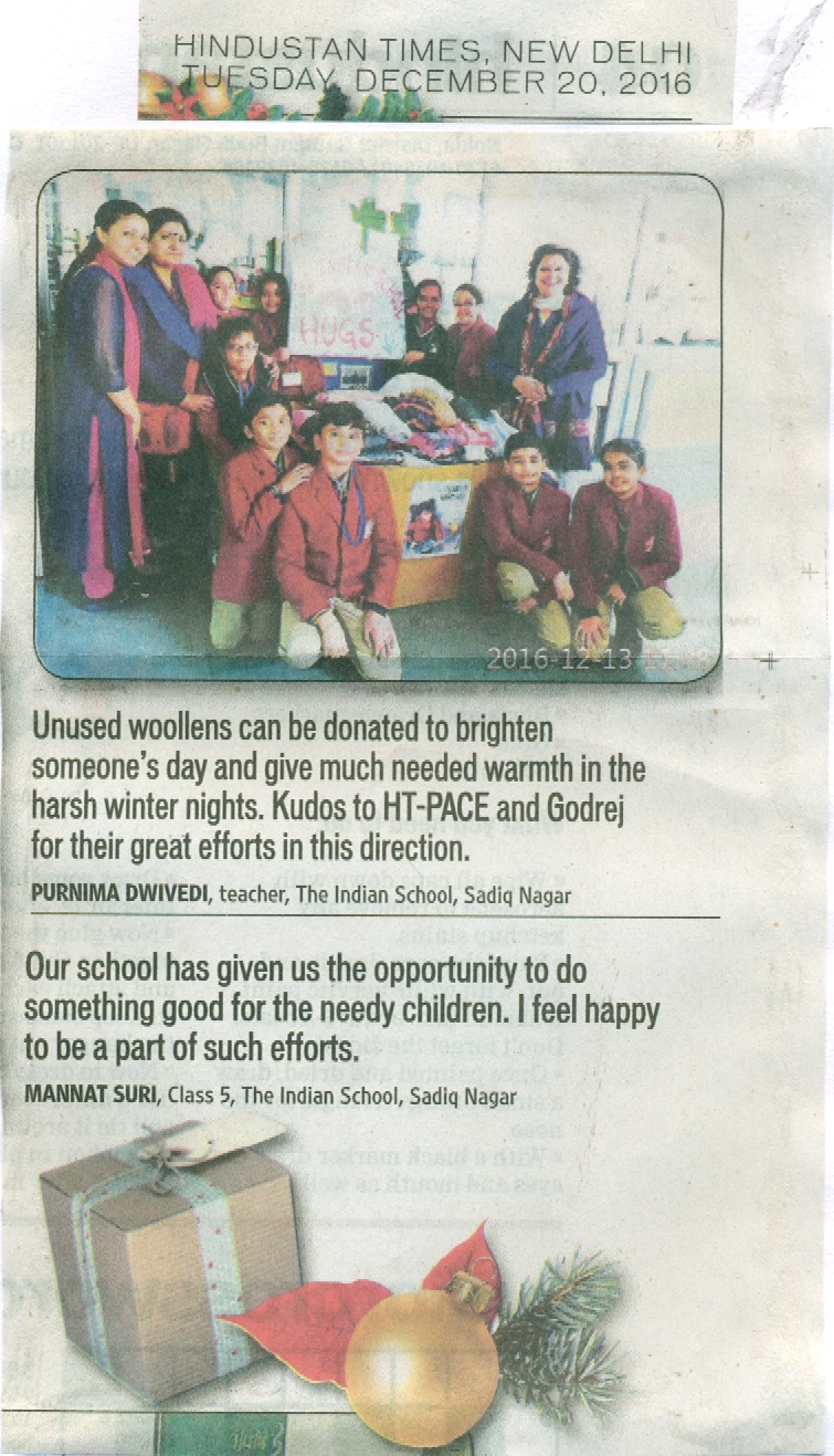 HINDUSTAN TIMES, TUESDAY, 20 DECEMBER 2016
