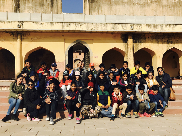 School trip to Sariska; classes 5-7.