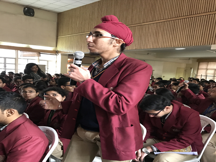 Talk on Demonetisation for senior students