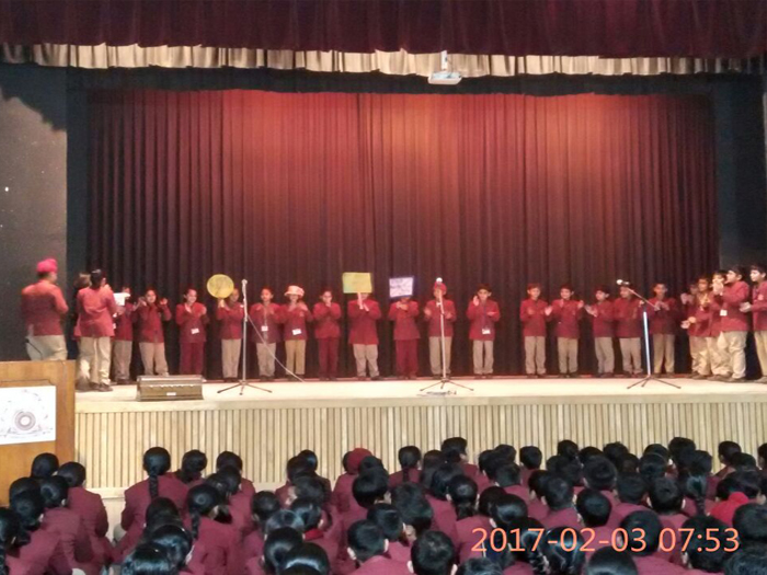 Special assembly on Bullying by class 4D - It Isnt Big to Make Others Feel Small!