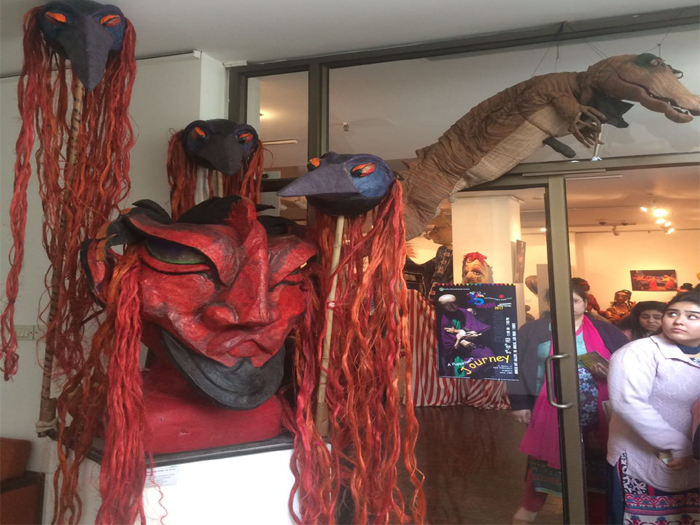 Teachers visit to the ISHARA puppet festival, 2017.