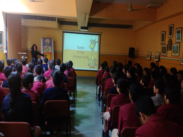Workshop by Yakult, ' the little hero'.