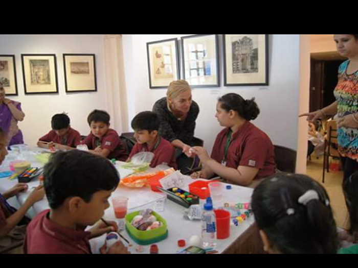 Easter egg art at The Hungarian Centre.