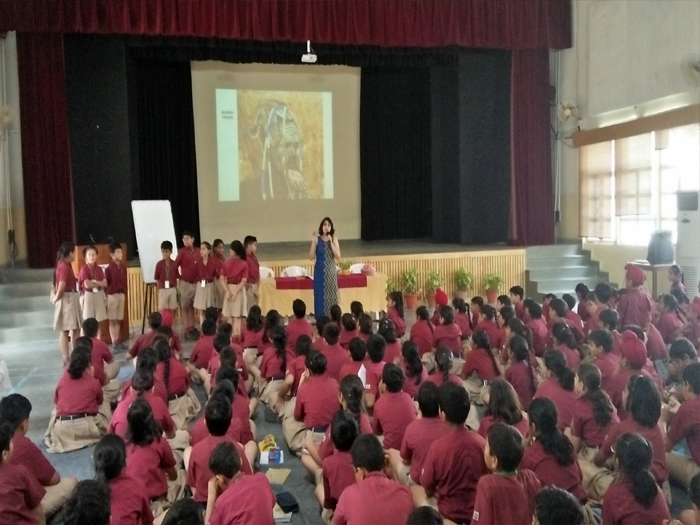 Literary Week activity with author, Ketaki Karnik- classes 5 and 6.