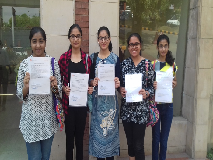 Class 11 Biology Summer Internship at Moolchand Medcity.