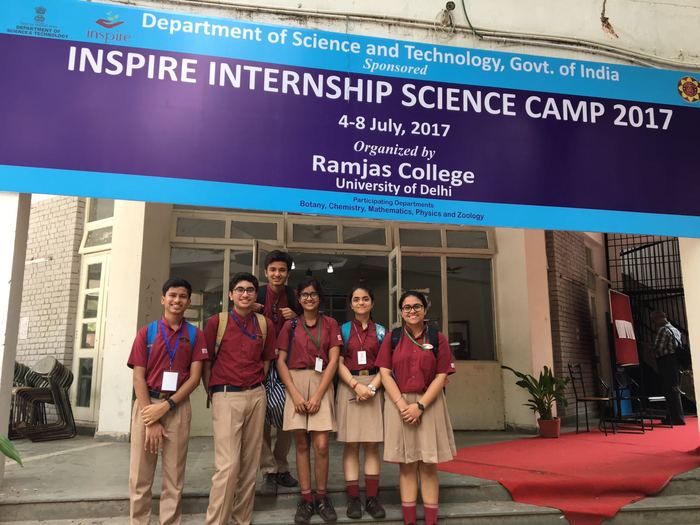 Class 11 5 day Internship camp with DST