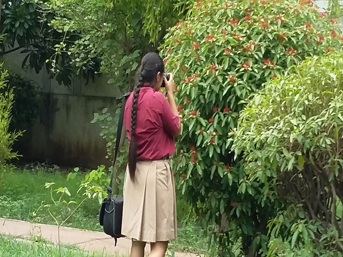 Nature photography during Environment Week- class 10.