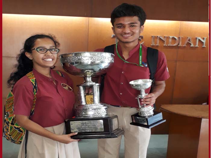 Top honours for inter school debate at DPS RK Puram.