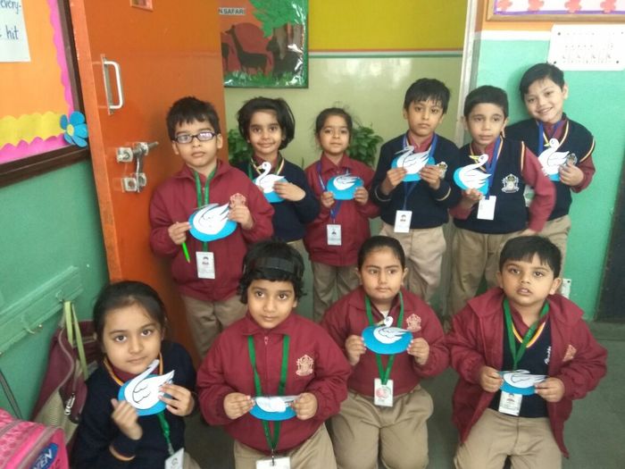 Learning the letters with craft in Pre primary