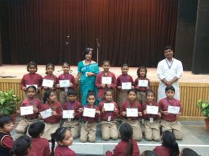 Special assembly on Work Habits by class 2C