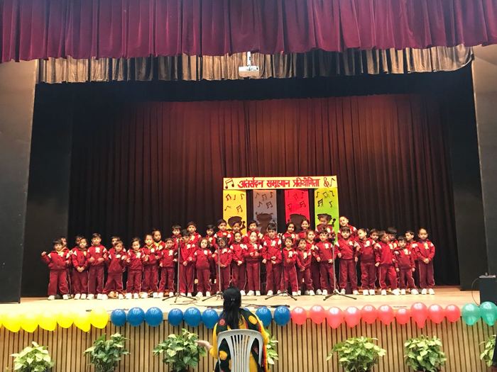 Inter house Hindi singing competition for Pre primary