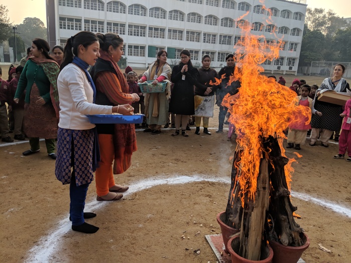 Lohri celebrations in Pre primary