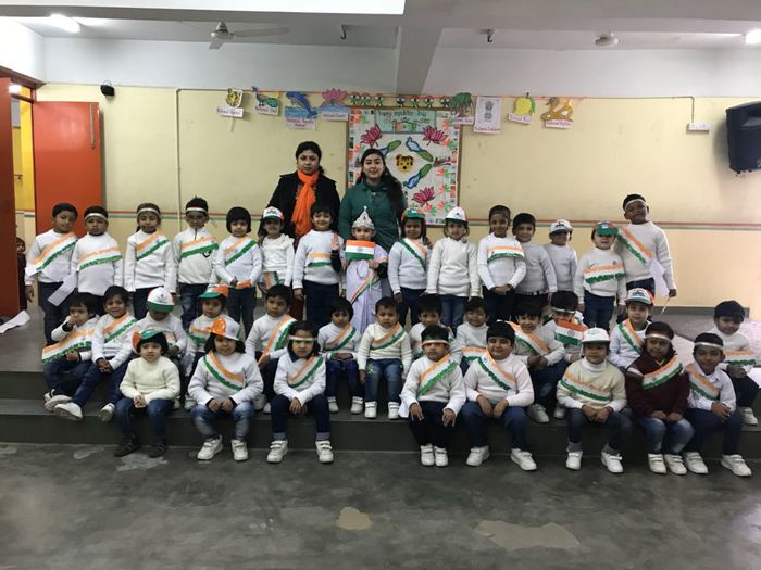 Republic Day celebrations in Pre primary