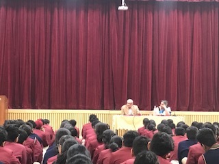 Interaction with School chairman on the importance of Skill Development for classes 7 and 8