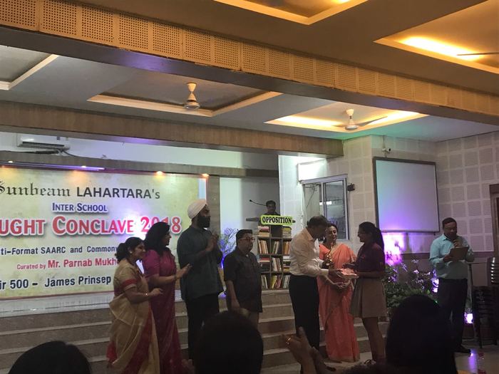 Honours at inter school debate