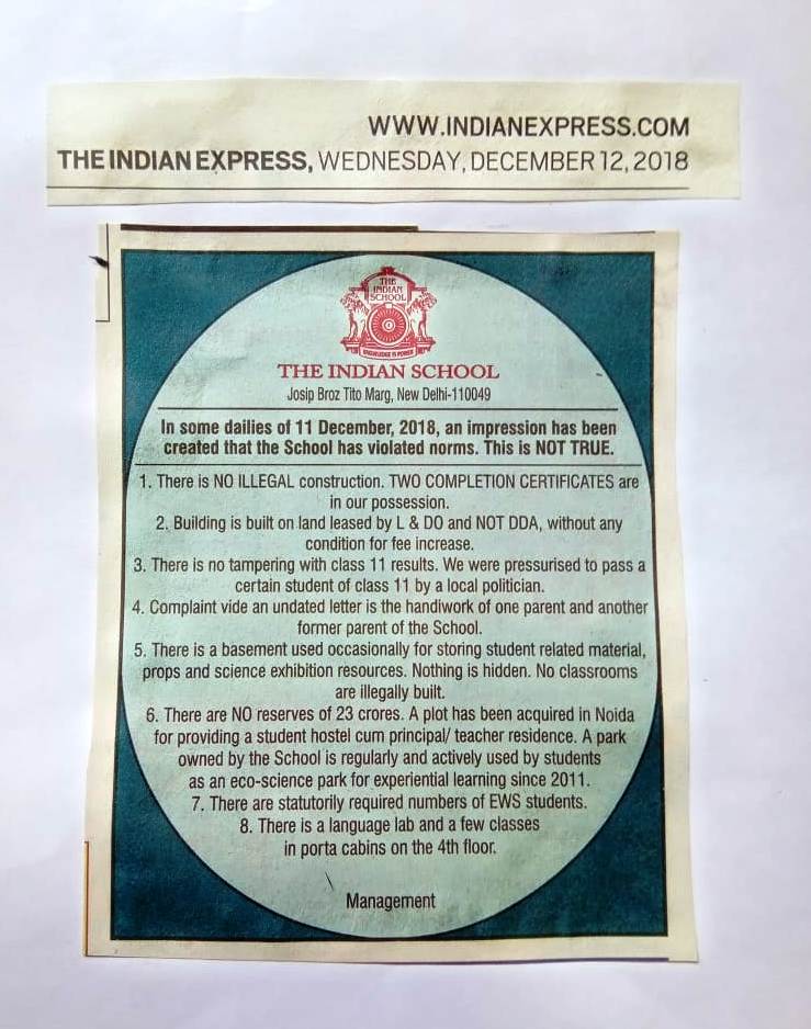 THE INDIAN EXPRESS, WEDNESDAY, 12 DEC 2018