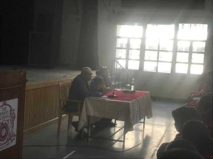 Interaction with School chairman on Indias Reservation Policy- classes 8 and 9