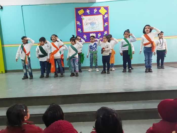 Republic day celebrations in pre primary
