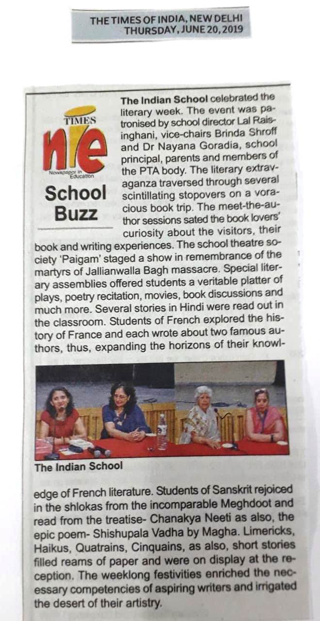 TIMES OF INDIA, THURSDAY, 20 JUNE 2019
